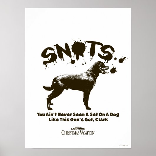 kerstvakantie | Snots Poster (Voorkant)