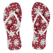  kerstvakantie Snowflakes Teenslippers (Voetbed)