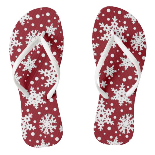  kerstvakantie Snowflakes Teenslippers (Voetbed)