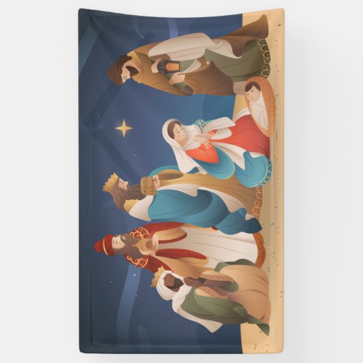 kerstvakantie spandoek (Verticaal)