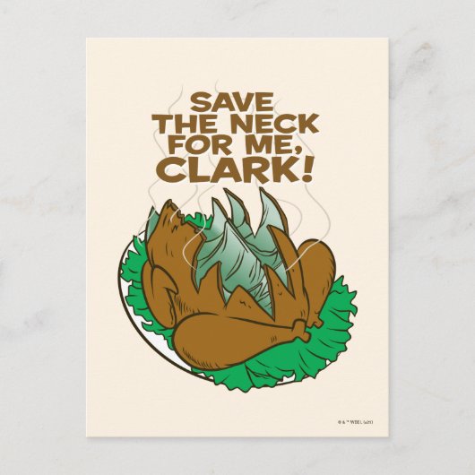 kerstvakantie | Sparen de nek voor mij, Clark! Briefkaart (Voorkant)