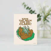 kerstvakantie | Sparen de nek voor mij, Clark! Briefkaart (Staand voorkant)