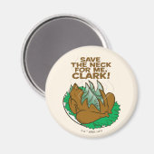 kerstvakantie | Sparen de nek voor mij, Clark! Magneet (Voorkant / Achterkant)