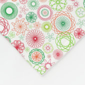 Kerstvakantie  spiralen fleece deken (Hoek)