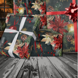 Kerstvakantie Splendor Glossy Cadeaupapier