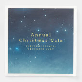 Kerstvakantie Sterren Papieren servet (Voorkant)