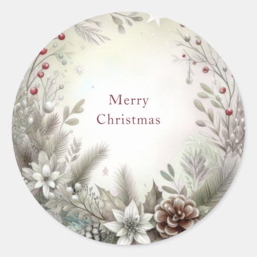 Kerstvakantie Sticker (Voorkant)