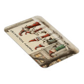 Kerstvakantie straat muzikanten magneet (Rechterzijde)