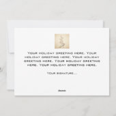 Kerstvakantie Straatmuzikanten Wenskaart Feestdagenkaart (Achterkant)