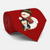 Kerstvakantie stropdas (Opgerold)