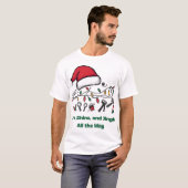 kerstvakantie t-shirt (Voorkant volledig)