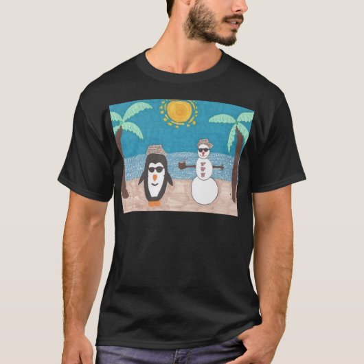 kerstvakantie t-shirt (Voorkant)