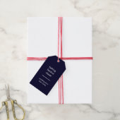 Kerstvakantie Tag Design 'Baking Spirits Bright' Cadeaulabel (Met Touw)