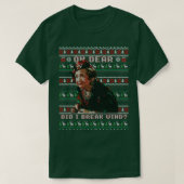 Kerstvakantie tante Bethany heb ik net gebroken W T-shirt (Design voorkant)