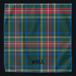 Kerstvakantie Tartan Plaid Pet NAME Classic Bandana<br><div class="desc">Vakantie Tartan Plaid in Groen,  Rood,  Geel,  Blauw,  Wit met aangepaste NAAM in zwart. Eenvoudig te personaliseren tekst,  tekstkleur,  lettertype. Grote Kerstmistoebehoren voor OM HET EVEN WELK huisdier en passend huisdier mens. Preppy,  feestelijk,  leuk. Mix en Match hele Tartan / Holiday Plaid / Christmas Collecties van TMCdesigns.</div>