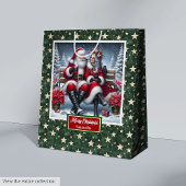 Kerstvakantie Tas Classic Coolest Mrs Claus Medium Cadeauzakje