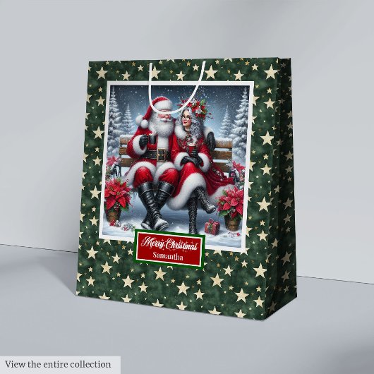 Kerstvakantie Tas Classic Coolest Mrs Claus Medium Cadeauzakje