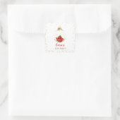 Kerstvakantie Tea Party Stickers (Tas)