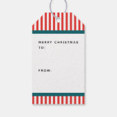 Kerstvakantie tennis cadeaulabel (Achterkant)