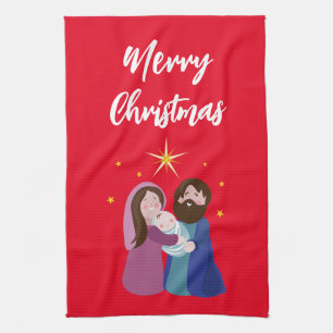 kerstvakantie theedoek