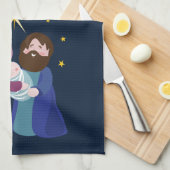 kerstvakantie theedoek (Quarter Fold)