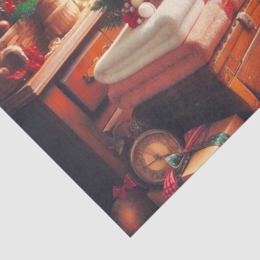 Kerstvakantie toiletpapier tissuepapier (Detail)