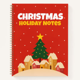 Kerstvakantie Tradities Notitieboek Gelinieerd