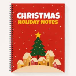 Kerstvakantie Tradities Notitieboek Grafieknotitie