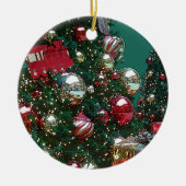 Kerstvakantie Trim The Tree Speelgoed Train Orname Keramisch Ornament (Voorkant)
