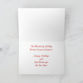 Kerstvakantie typografie feestdagen kaart (Binnen)
