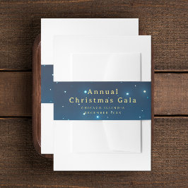 Kerstvakantie Uitnodiging Belly Band Uitnodigingen Wikkel