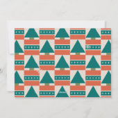 Kerstvakantie uitnodigingskaart feestdagenkaart (Achterkant)