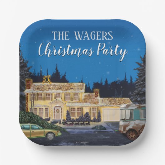 Kerstvakantie van de nationale Lampoon Papieren Bordje (Voorkant)