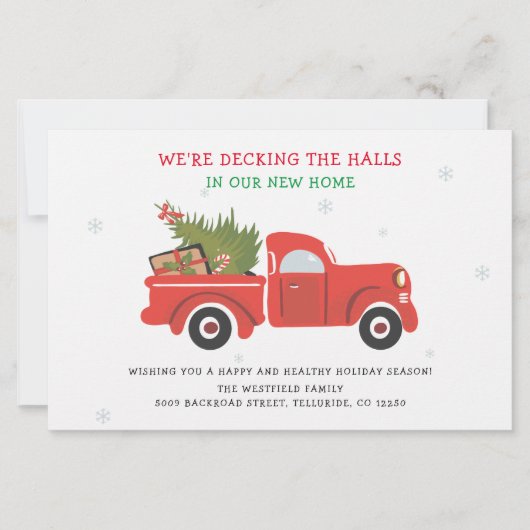 Kerstvakantie verplaatst Mededeling over verhuisde (Voorkant)