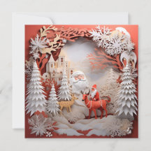 Kerstvakantie versierde kerstkaart