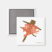 kerstvakantie | Vier-Alarm Vakantiedagen Magneet (Voorkant / Achterkant)