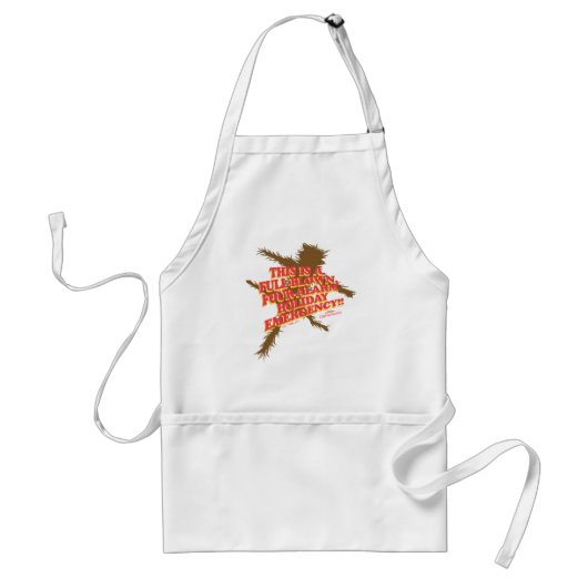 kerstvakantie | Vier-Alarm Vakantiedagen Standaard Schort (Voorkant)