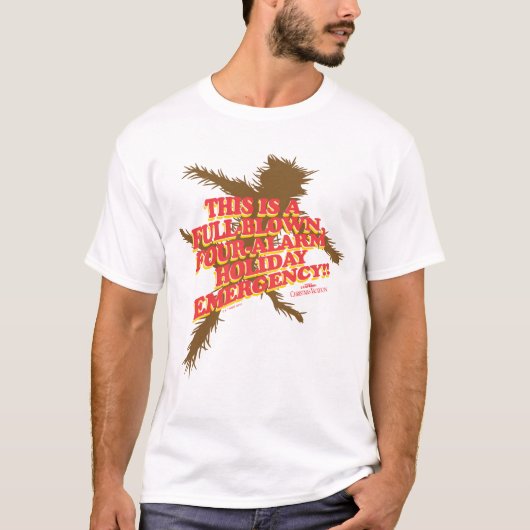 kerstvakantie | Vier-Alarm Vakantiedagen T-shirt (Voorkant)