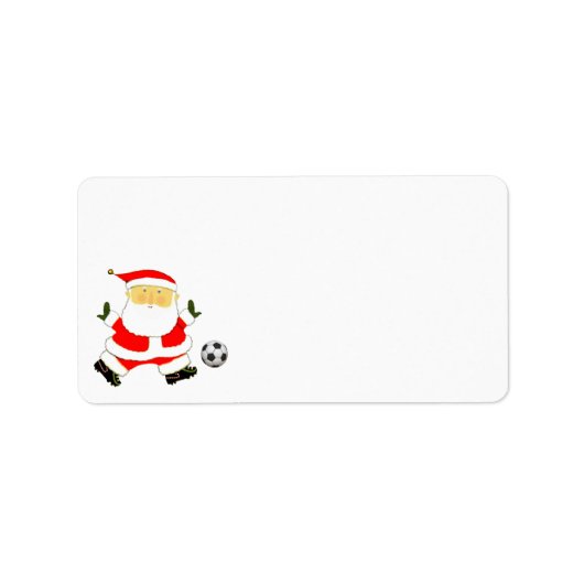 Kerstvakantie Voetbal Etiket (Voorkant)