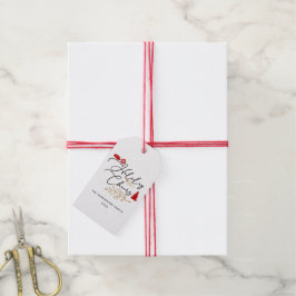 Kerstvakantie vol vrolijkheid cadeaulabel