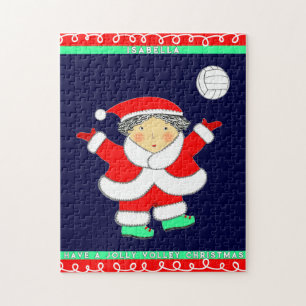 Kerstvakantie volleybal legpuzzel