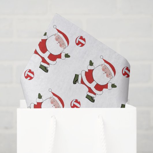 Kerstvakantie volleybal tissuepapier (Cadeauzakje)