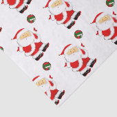 Kerstvakantie volleybal tissuepapier (Detail)