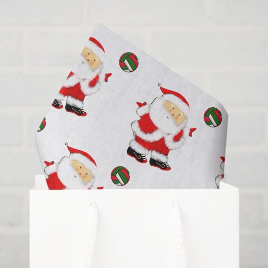 Kerstvakantie volleybal tissuepapier (Cadeauzakje)