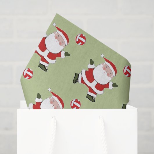 Kerstvakantie volleybal tissuepapier (Cadeauzakje)
