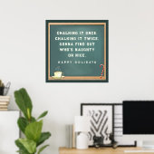 Kerstvakantie voor leraren poster (Thuiskantoor)