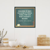 Kerstvakantie voor leraren poster (Keuken)