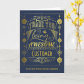 Kerstvakantie voor zakelijke klanten kaart (Gele Bloem)