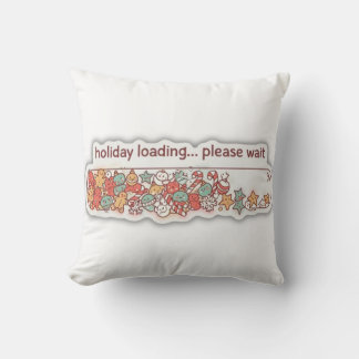 Kerstvakantie voortgangsbalk decoratief  kussen
