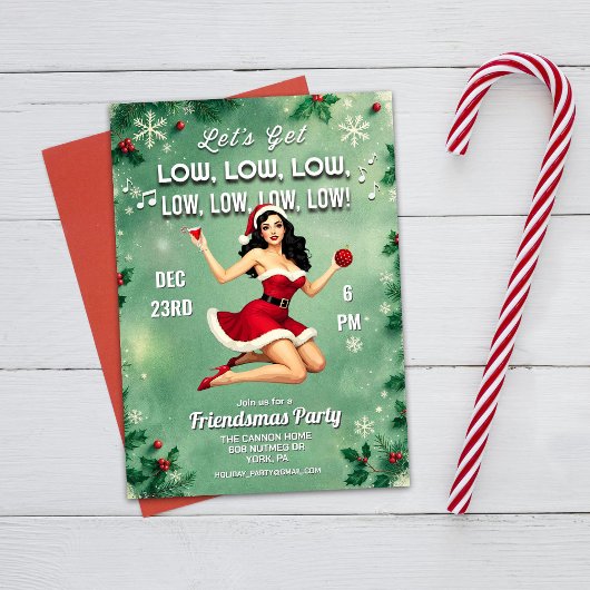 Kerstvakantie Vriendenfeest Uitnodiging